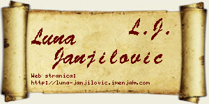 Luna Janjilović vizit kartica